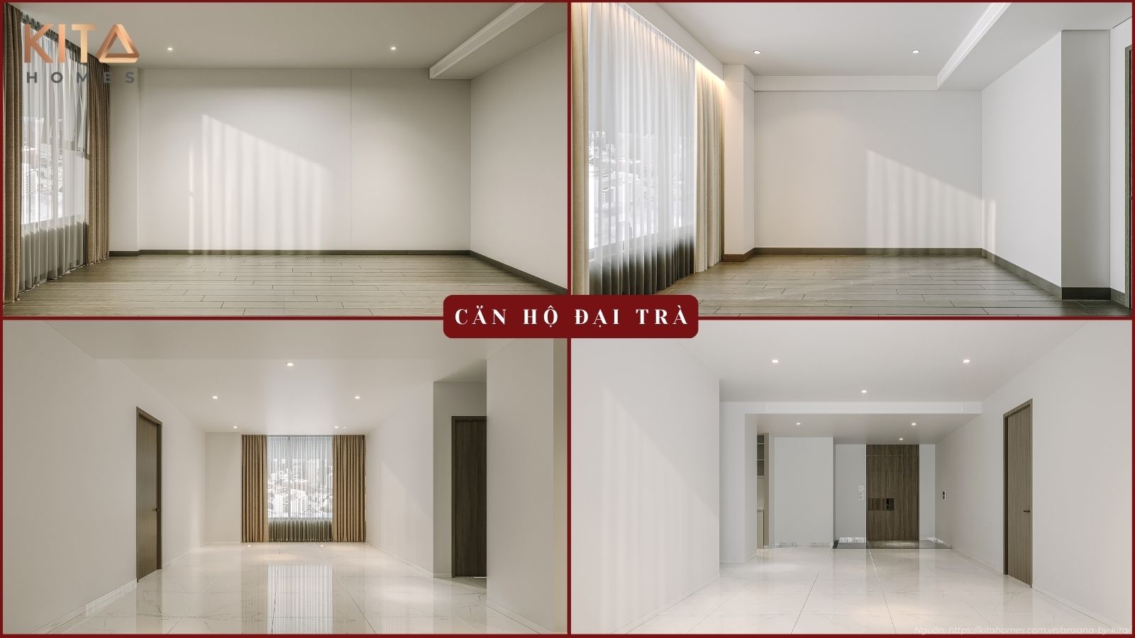 Thiết kế phòng ngủ Master sang trọng tại nhà mẫu Ansana by Kita