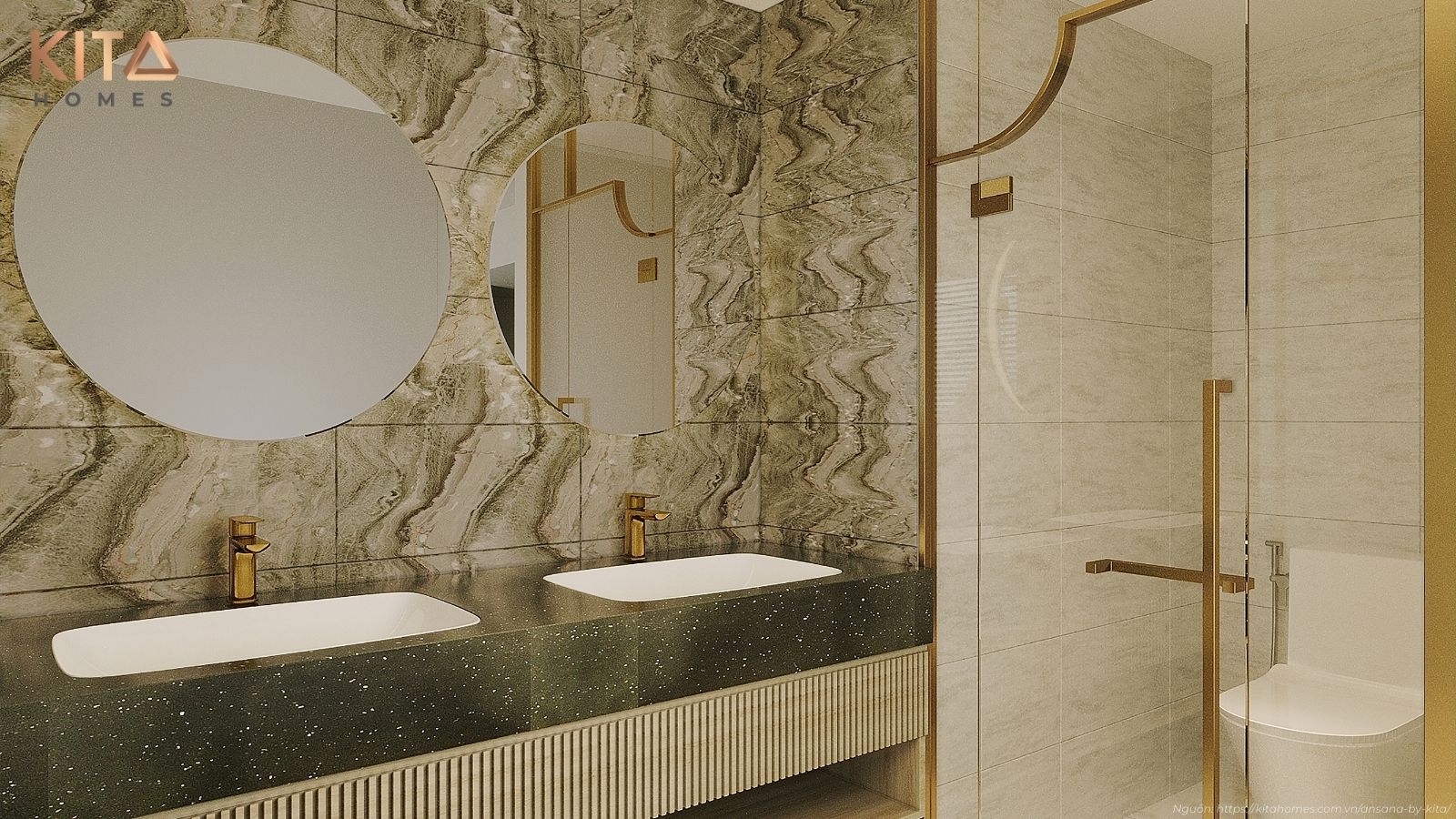 Vẻ đẹp xa hoa và tầm nhìn Panorama tuyệt mỹ từ căn hộ mẫu Penthouse dự án Ansana by Kita