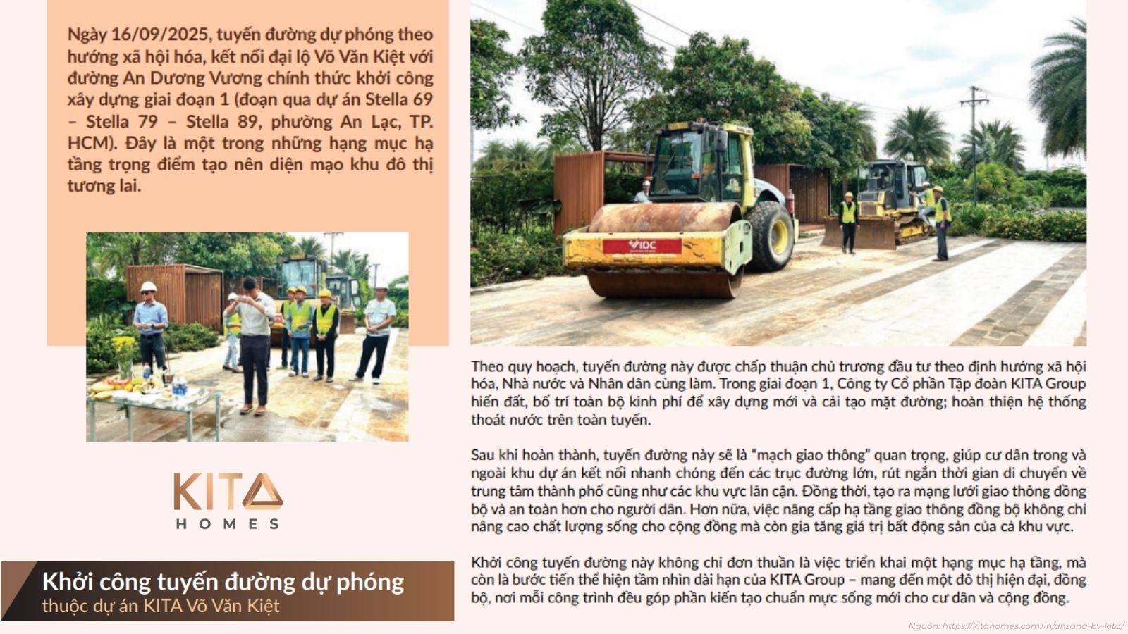 Cập nhật tiến độ xây dựng dự án Ansana by Kita mới nhất tháng này