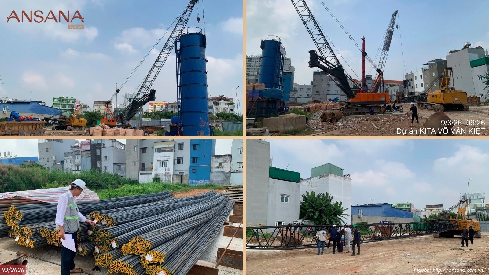 Toàn Cảnh Tiến Độ Công Trường Dự Án Ansana By Kita Tháng 03/2026