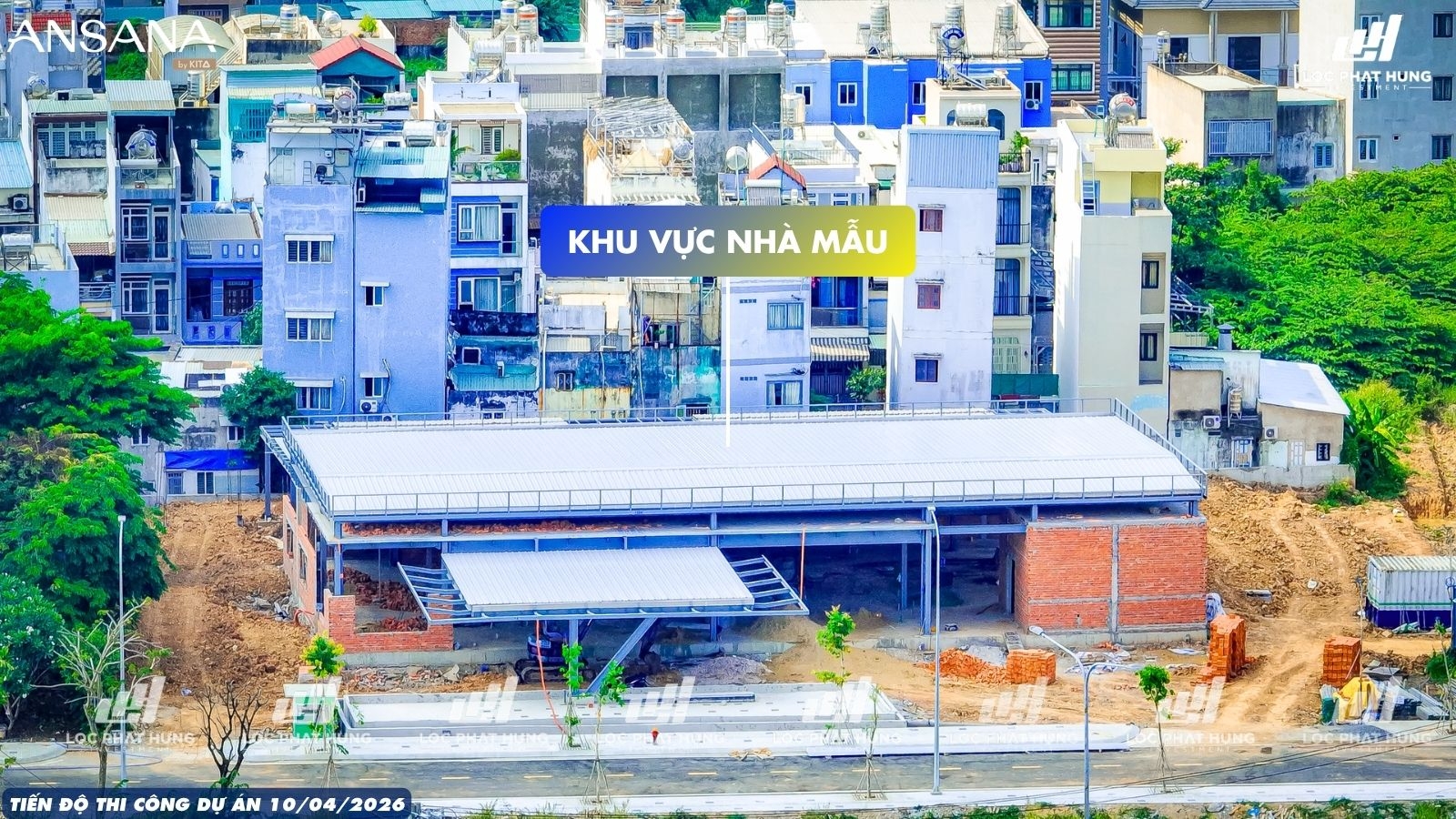 Cập nhật hình ảnh thực tế tiến độ thi công dự án Ansana By Kita ngày 10/04/2026