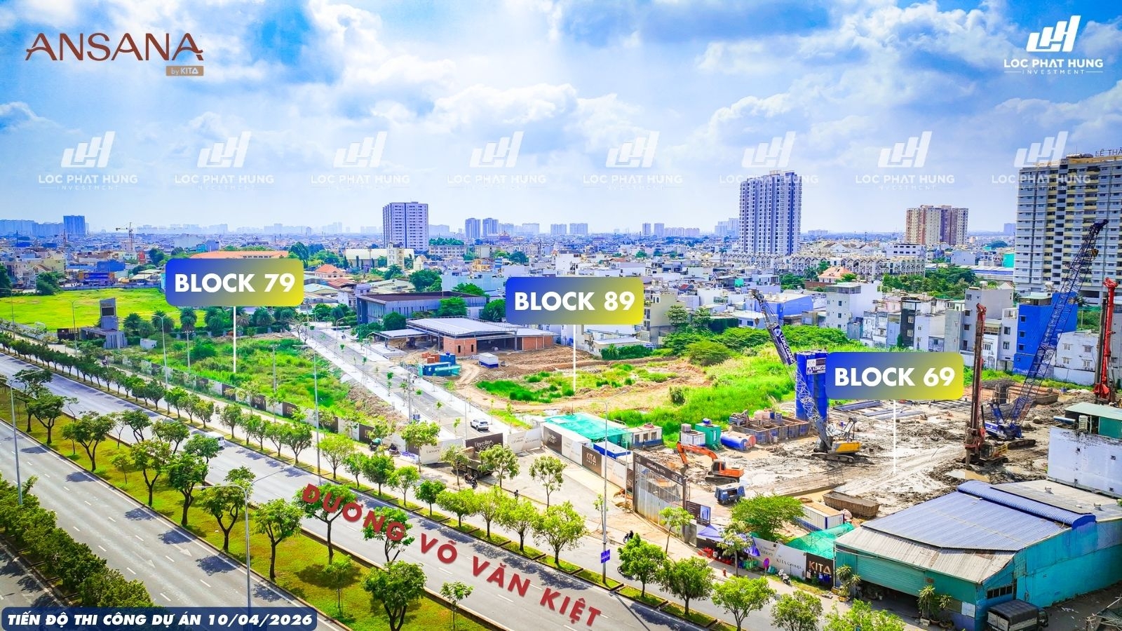 Cập nhật hình ảnh thực tế tiến độ thi công dự án Ansana By Kita ngày 10/04/2026